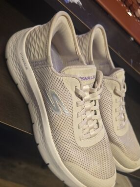 Skechers GOwalk Mesh Slip-On Sneakers - Neutral Beige